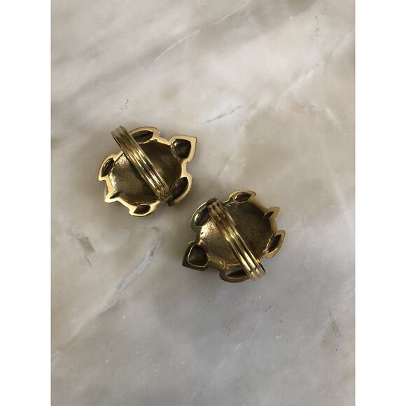 New Set Of 2 Gold Tone Turtle Tortoise Napkin Ring Holders Beachy Sea Gift - Picture 3 of 3